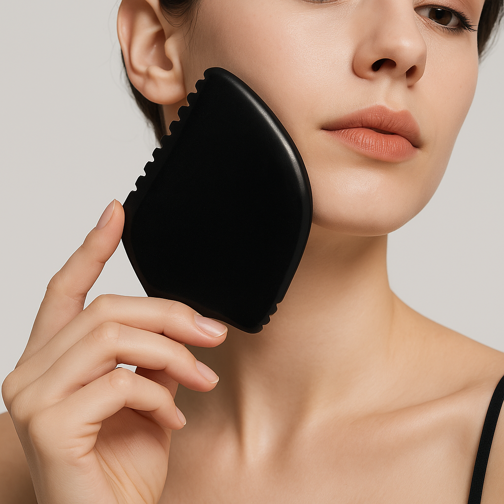 Natural Bian Stone Gua Sha – Sculpting & Tension Relief Tool