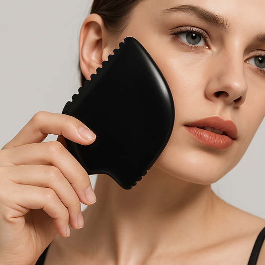 Natural Bian Stone Gua Sha – Sculpting & Tension Relief Tool